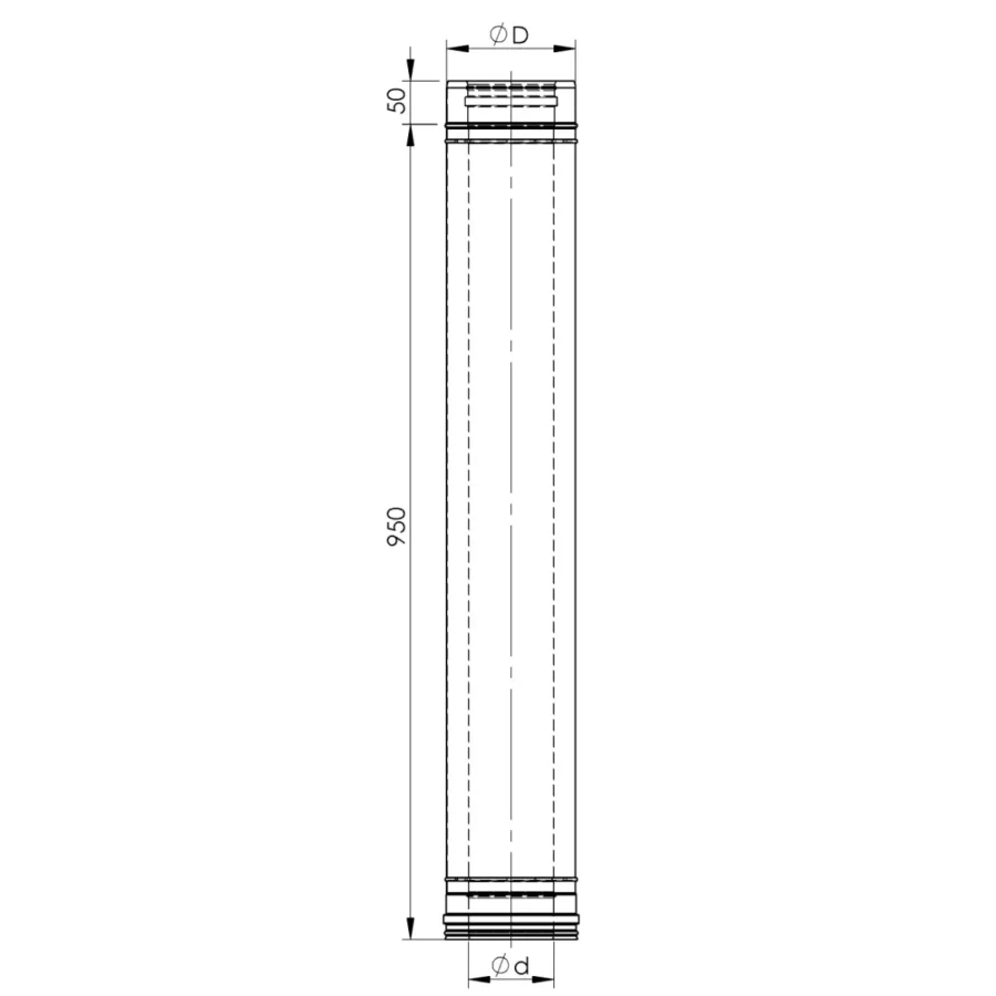 KONCENTRINIS DŪMTRAUKIO-ORTAKIO SEGMENTAS, L–1 M