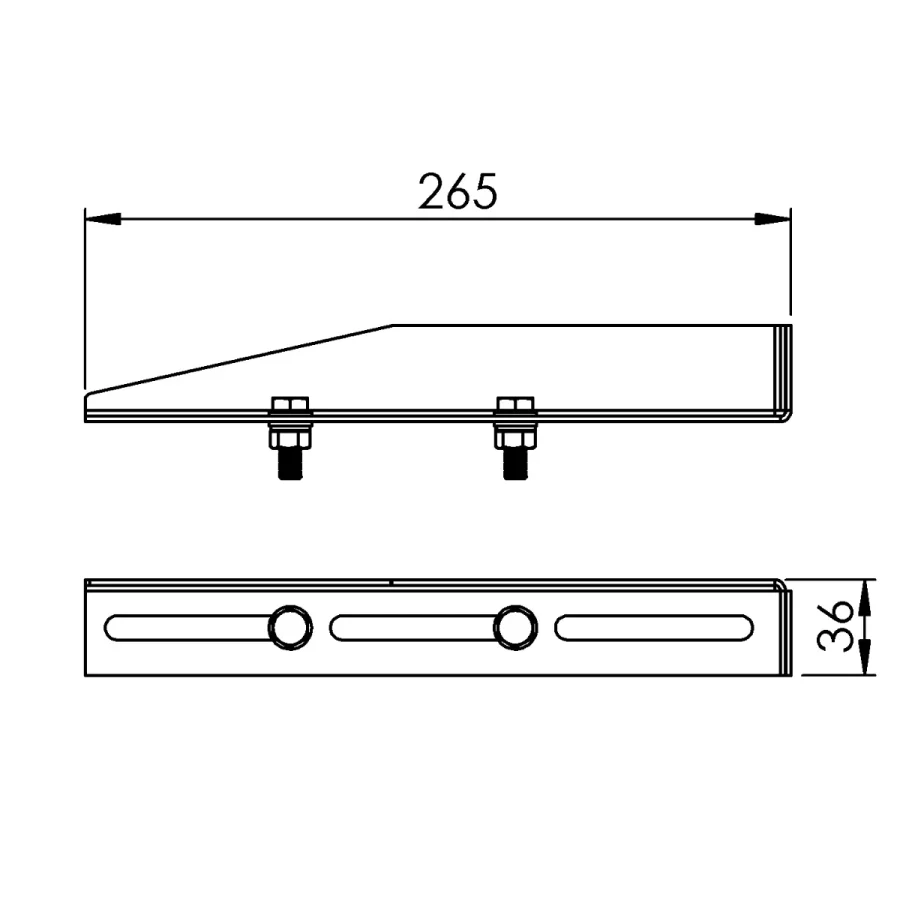 WALL BRACKET ELONGATION L-250