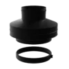 Top nozzle with air intake (T1-3001) WALL CHIMNEY CAP WITH AIR INLET