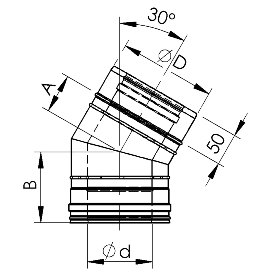 KONCENTRINĖ ALKŪNĖ 30°
