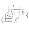 AIR DUC T ELBOW 90°