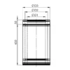 trisienio-dūmtraukio-segmentas-L-0.5-m-brėžinys TRIPLE WALL AIR-FLUE CHIMNEY SECTION, L-0.5 M